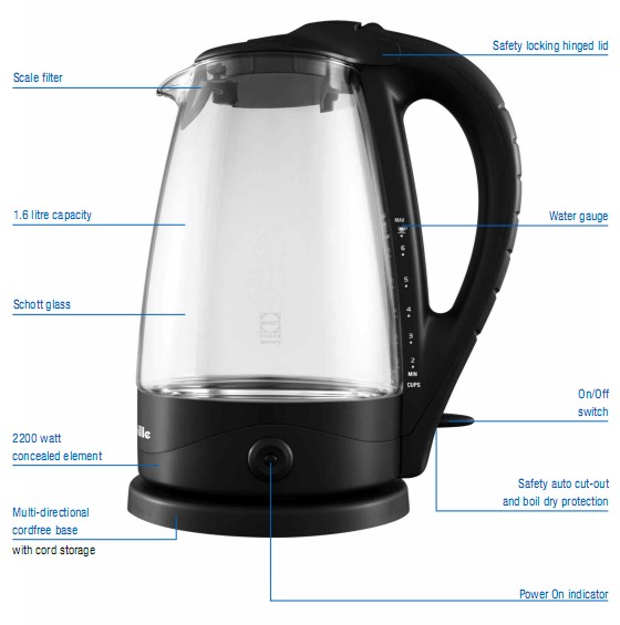 Breville BKE260 Glass Kettle