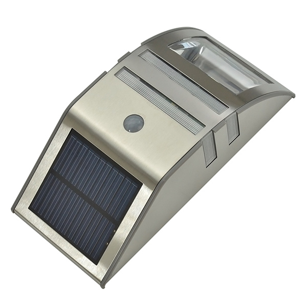 Stainless Steel Solar Power Motion Sensor LED Light Garden Wall Light Path Lamp eBay